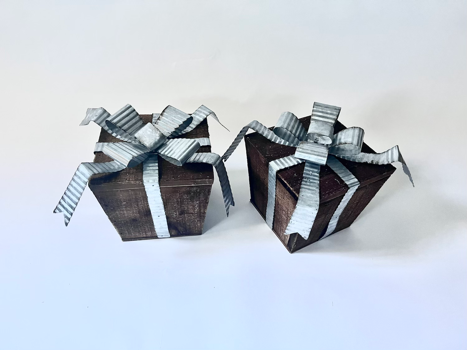 Wooden presents for gift table 