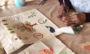 Canvas Tote Bag with heat transfers, Trowbridge Group