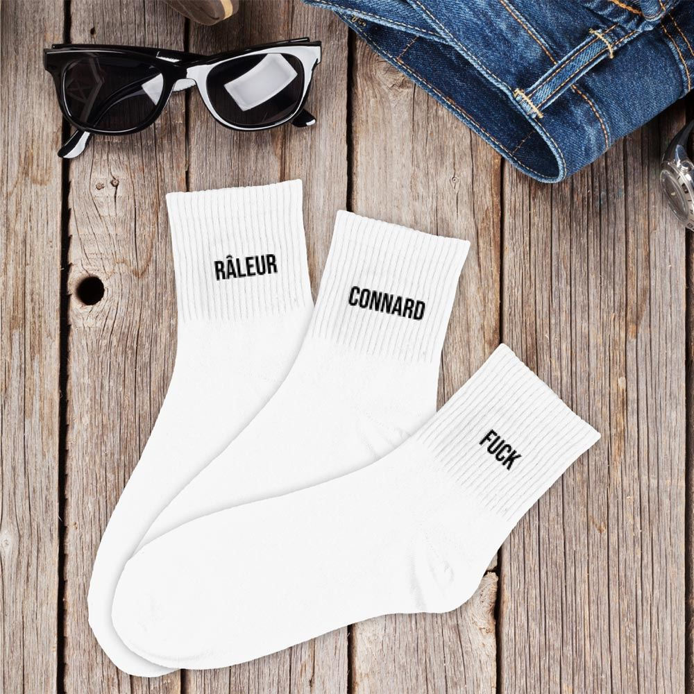Coffret Trio Chaussettes Homme Râleur Blanc