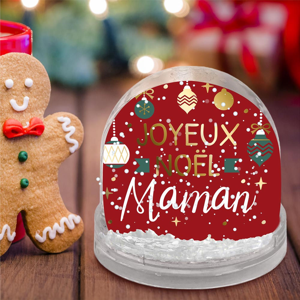 Boule à Neige "Joyeux Noel Maman"