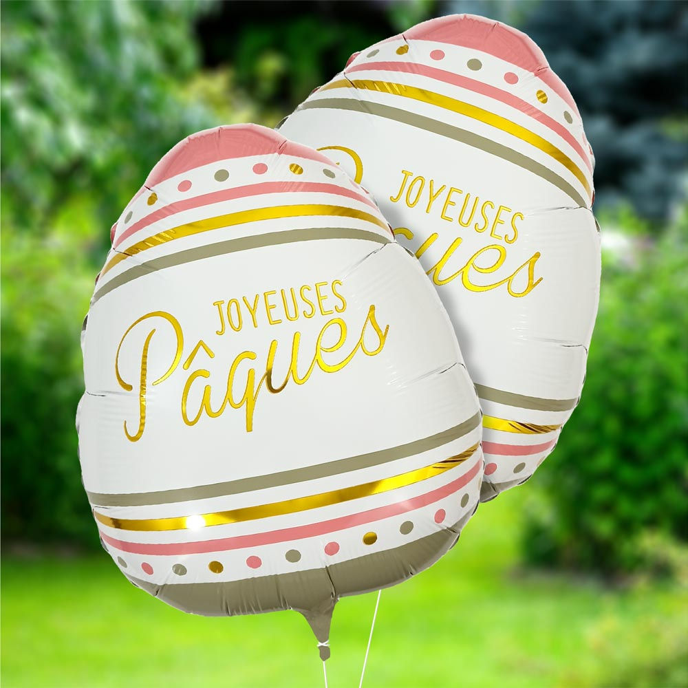 Ballon Métallique Oeuf "Joyeuses Pâques"