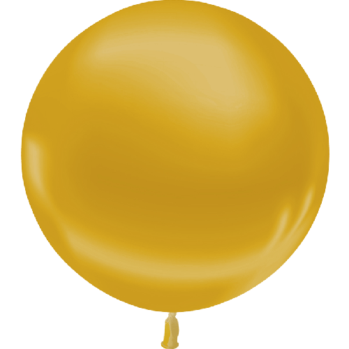 1 Latex Métal Or 3' (90Cm) Vrac - Balloonia