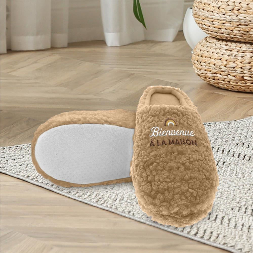 Pantoufles "Bienvenue à La Maison" 36-38