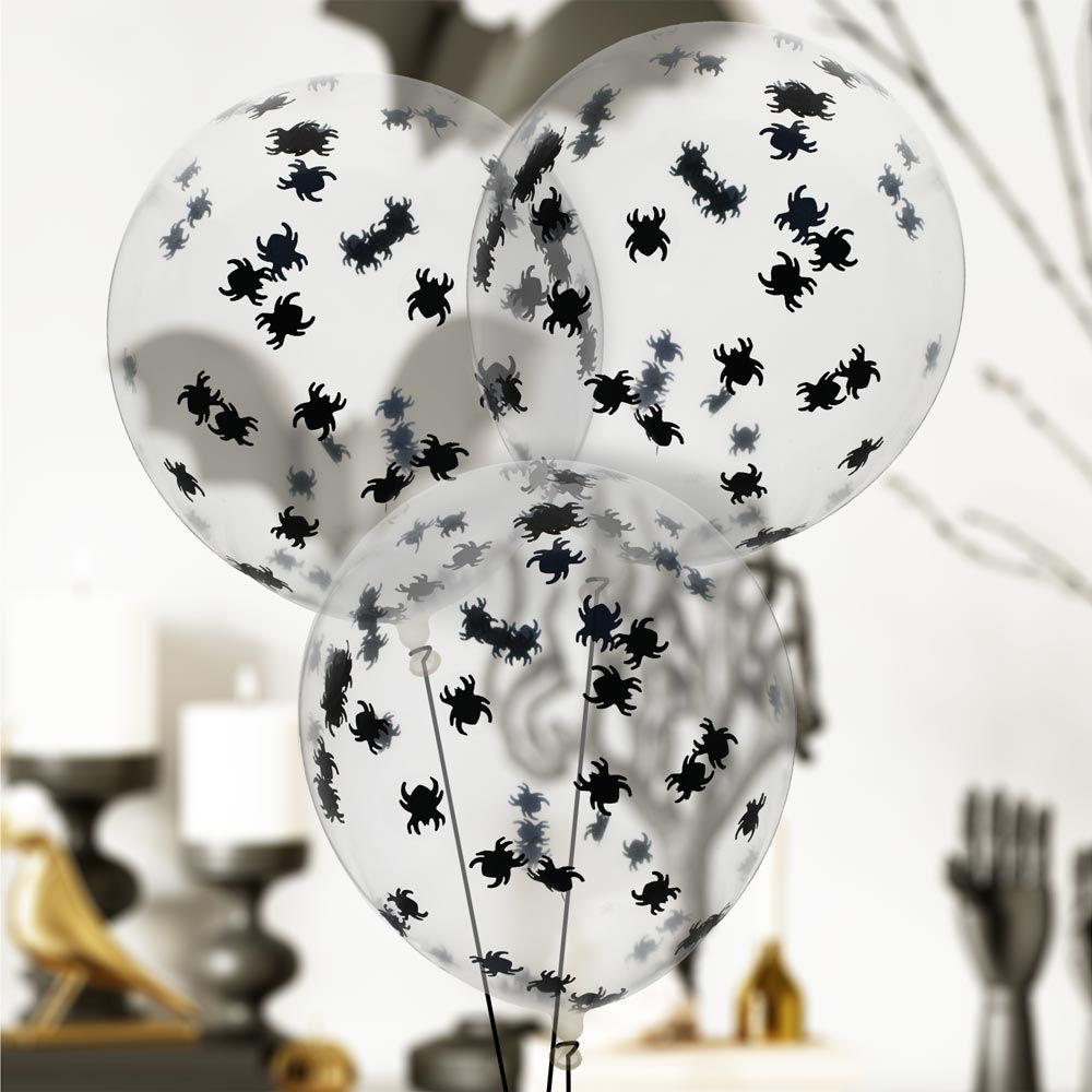 Sachet 6 Ballons Confettis Halloween