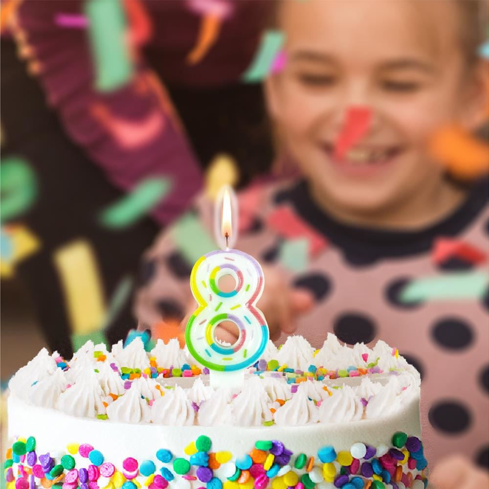 Bougie Chiffre Pastel 8