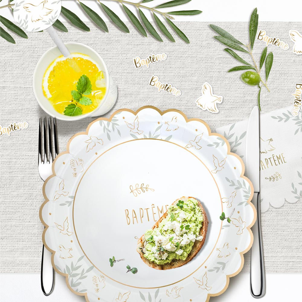 Duo Déco De Table Baptême