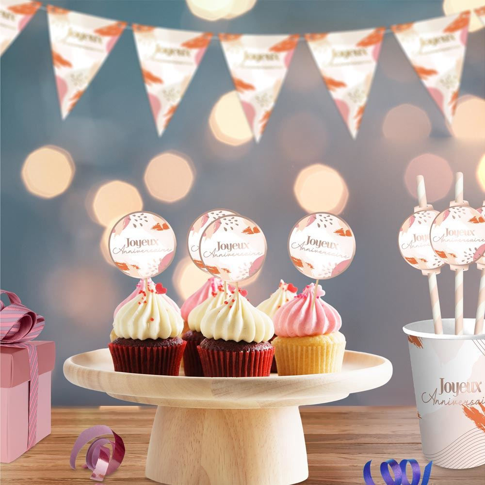 Pics Déco Anniv Party Blush