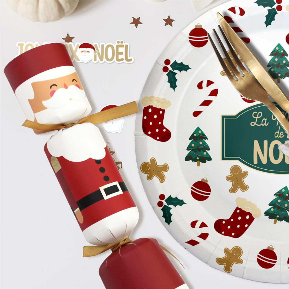 Pack 6 Crackers Vides à Remplir De Noel 2 modèles