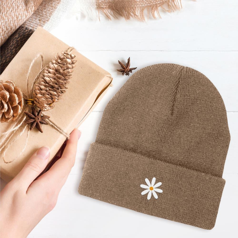 Bonnet Brode Picto Marguerite