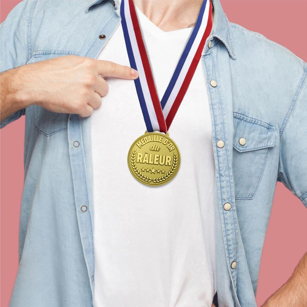 Médaille D’or Humoristique Râleur