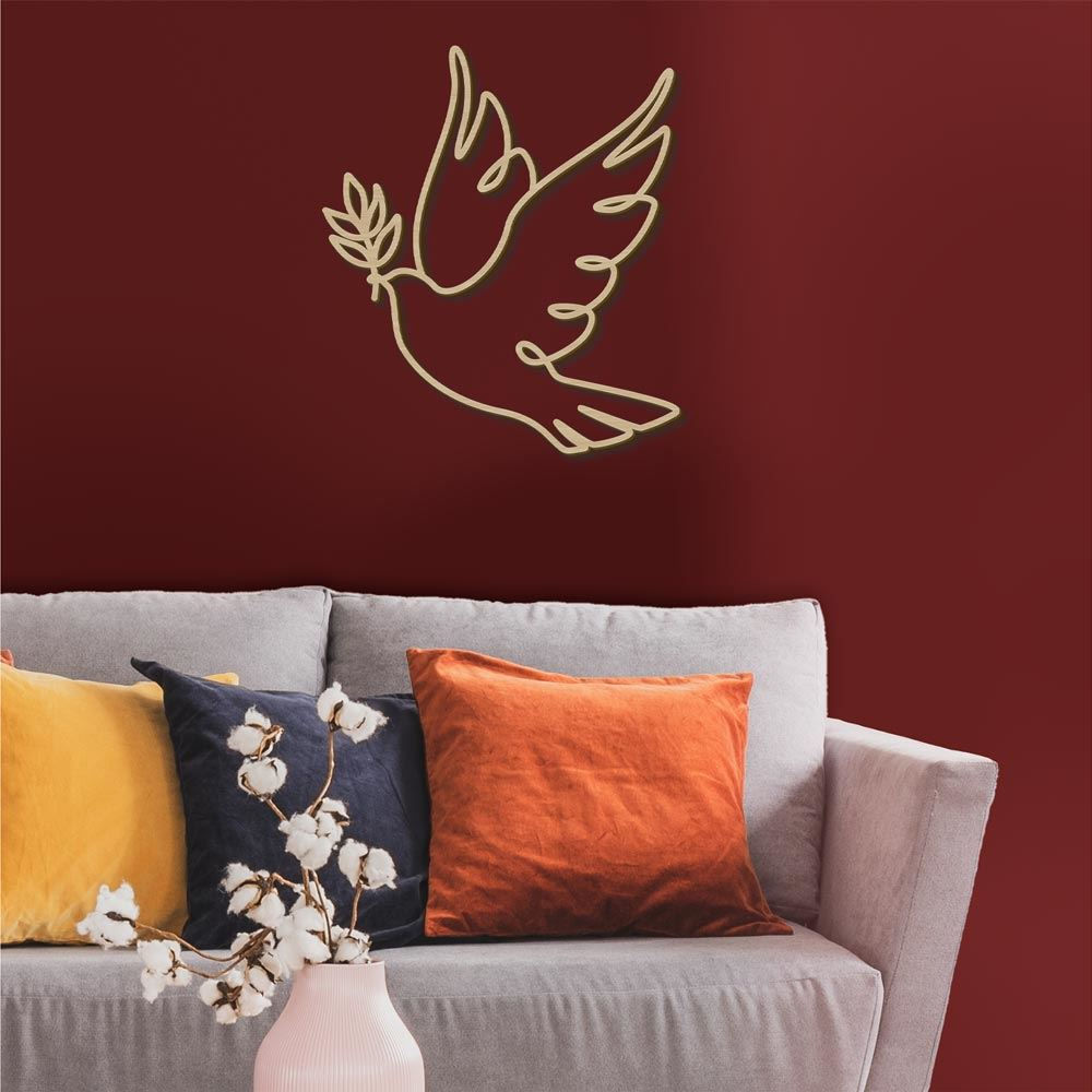 Colombe Déco Bois 40x40cm