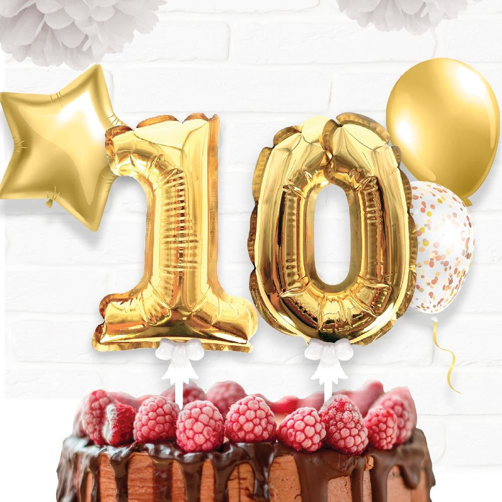 Décoration Gâteau Ballon Doré 0