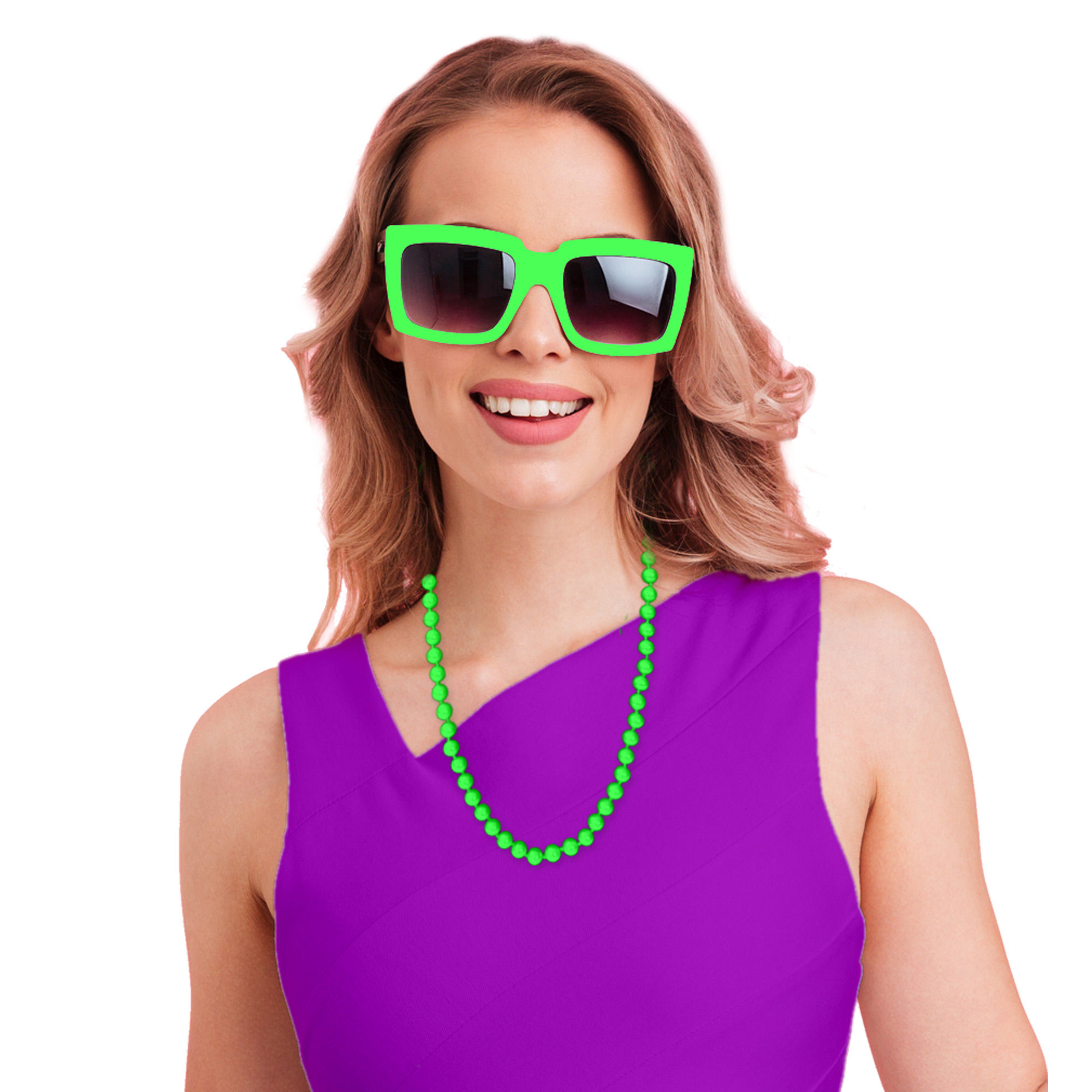 Collier Perles Colorz Vertes