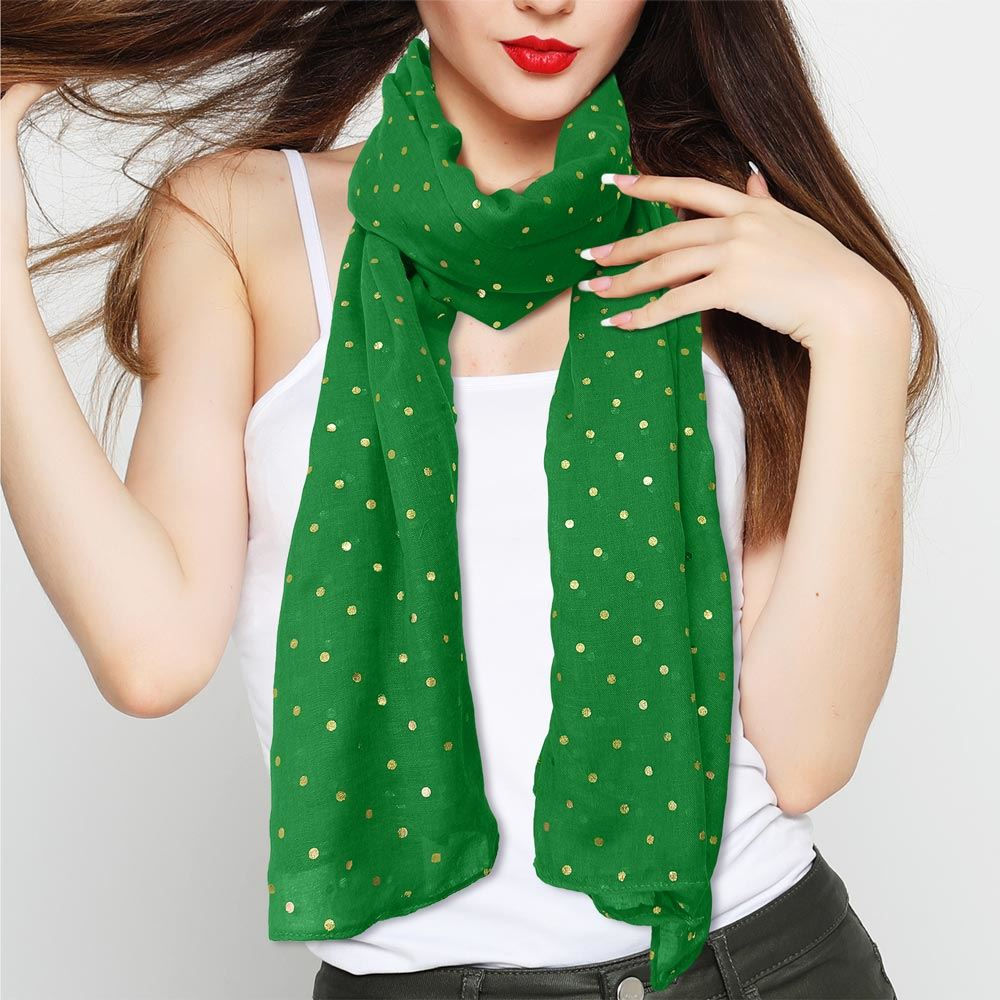 Foulard Pois Dores Corsica Vert
