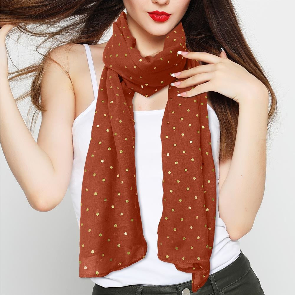 Foulard Pois Dores Corsica Corail