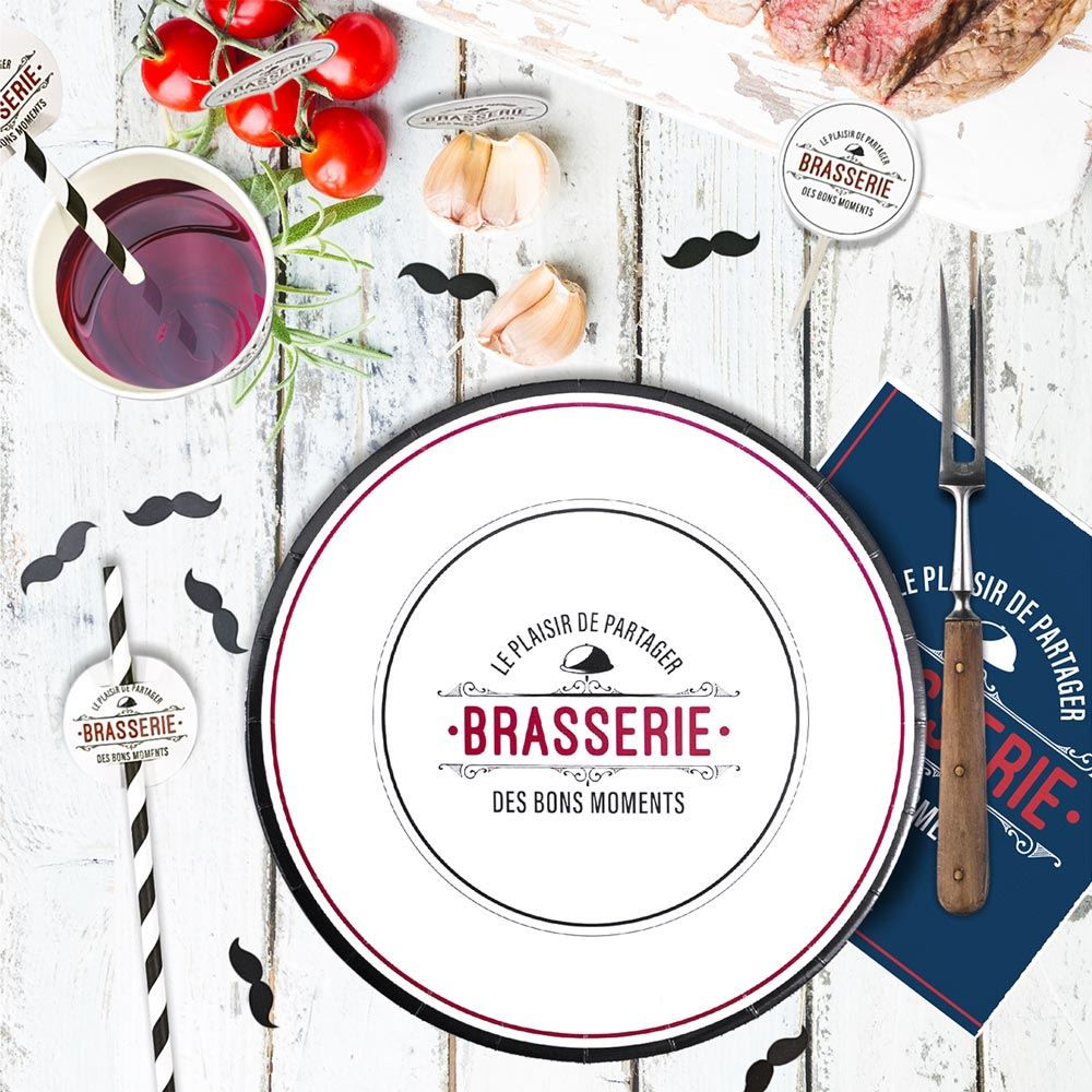 Pack 6 Assiettes Brasserie