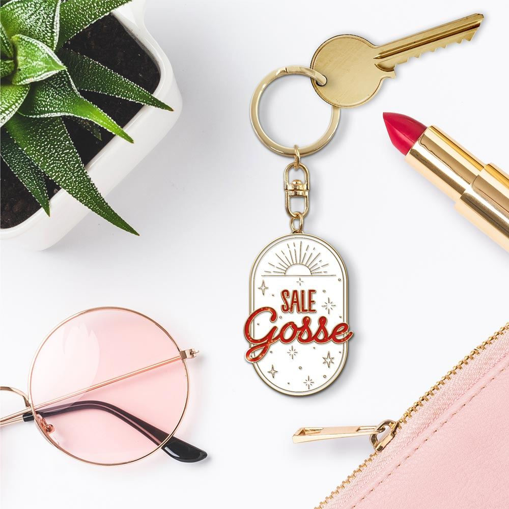 Porte Clés Paillettes Sale Gosse