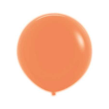 Poche de 3 ballons ronds 24 pouces (60 cm) Orange Néon – Sempertex