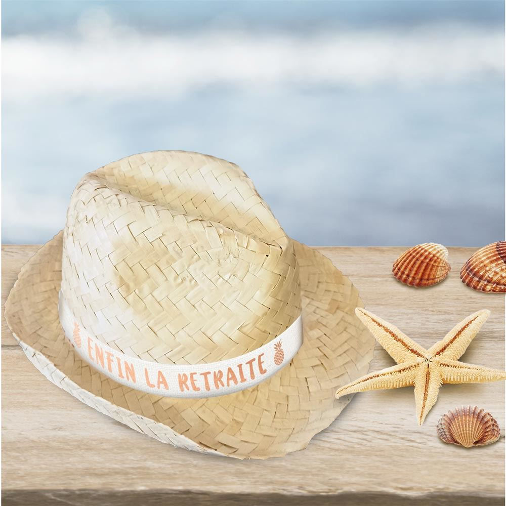 Chapeau Paille "Retraite"