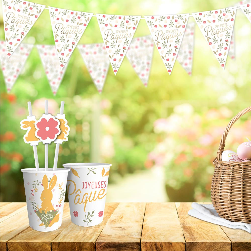 Guirlande Fanions "Joyeuses Pâques"