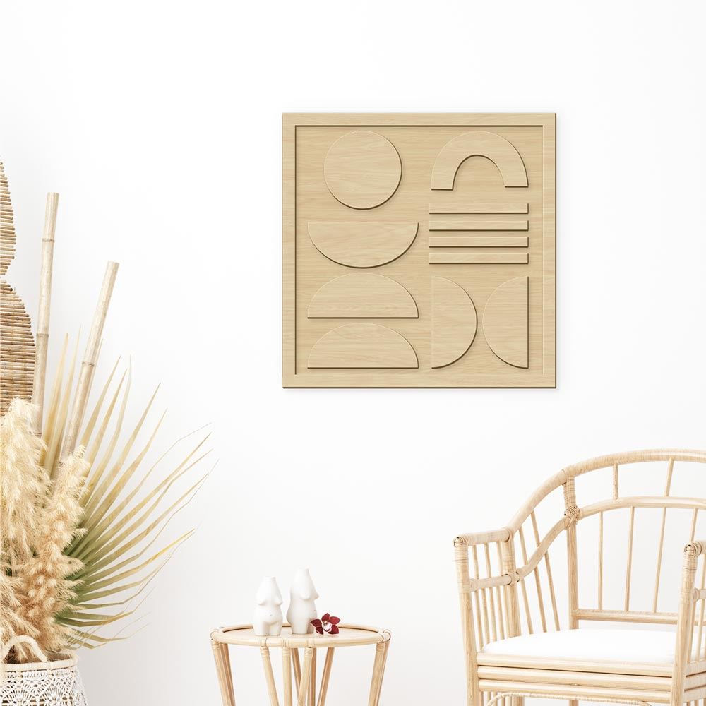Déco Bois Relief Japandi Naturel