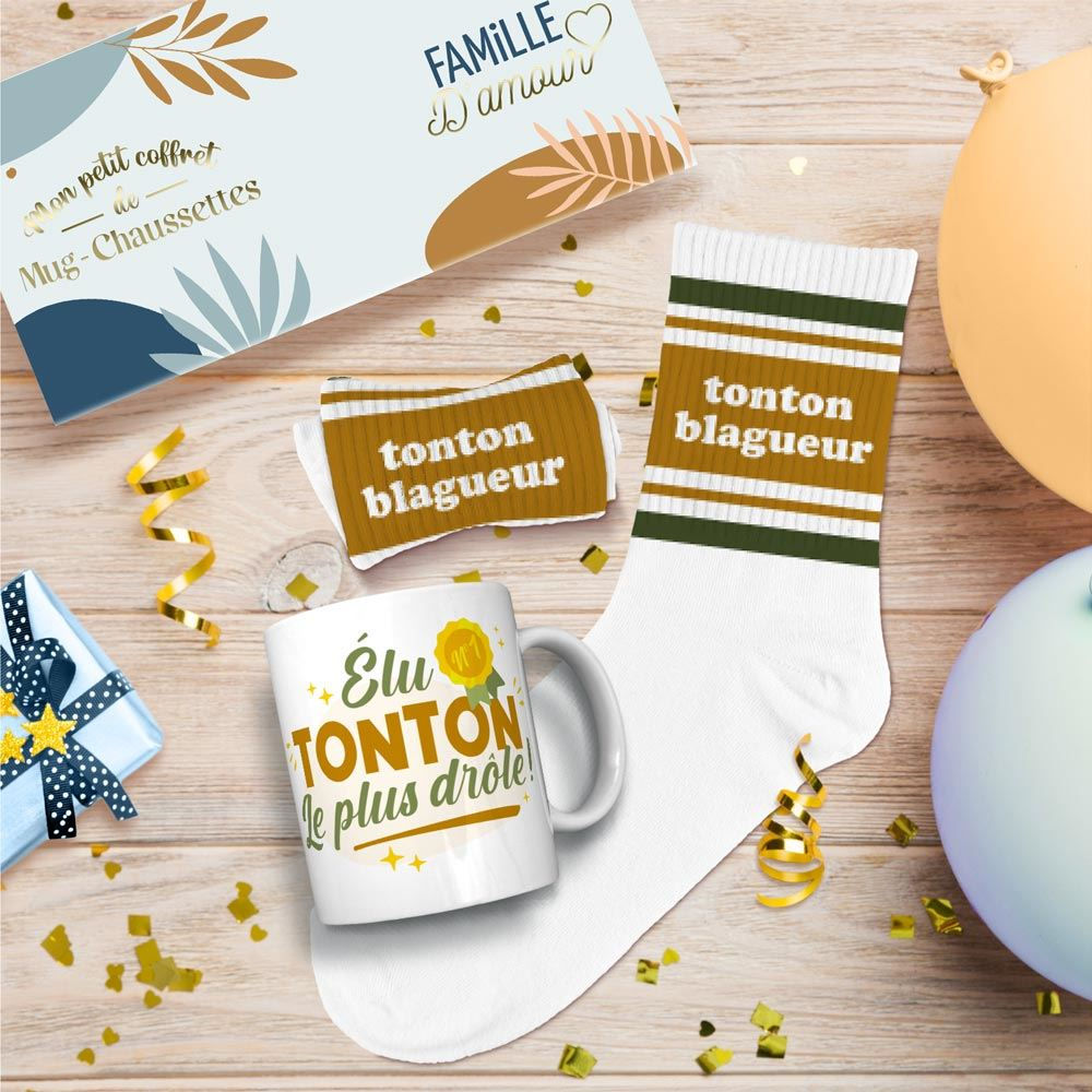 Coffret Mug Chaussettes Tonton Blagueur
