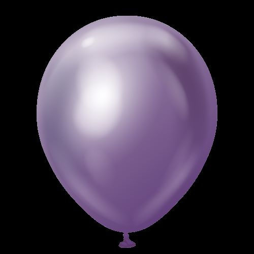 25 ballons 18" Mirror Violet - Kalisan