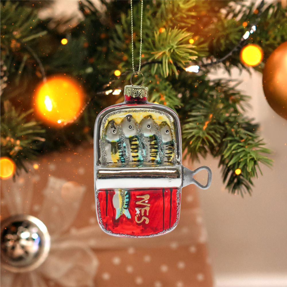 Boule Noel Boite Sardines