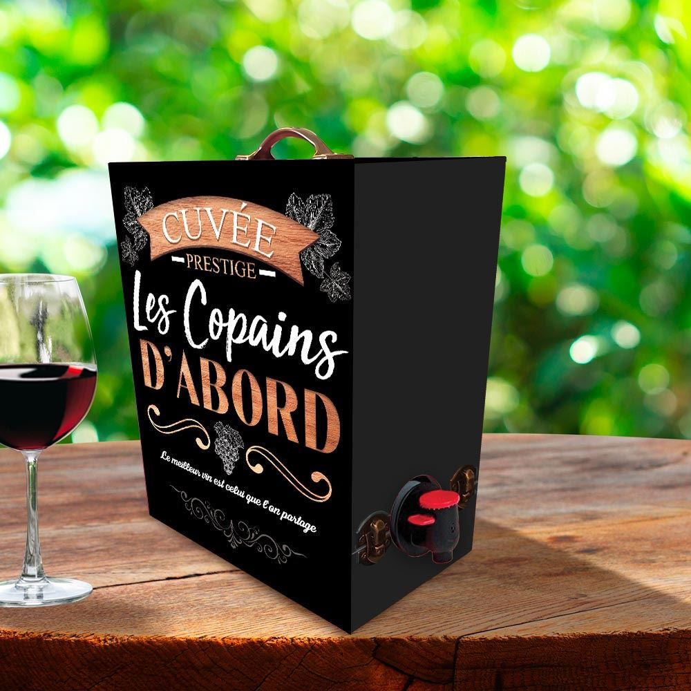 Porte cubi "les copains d'abord"