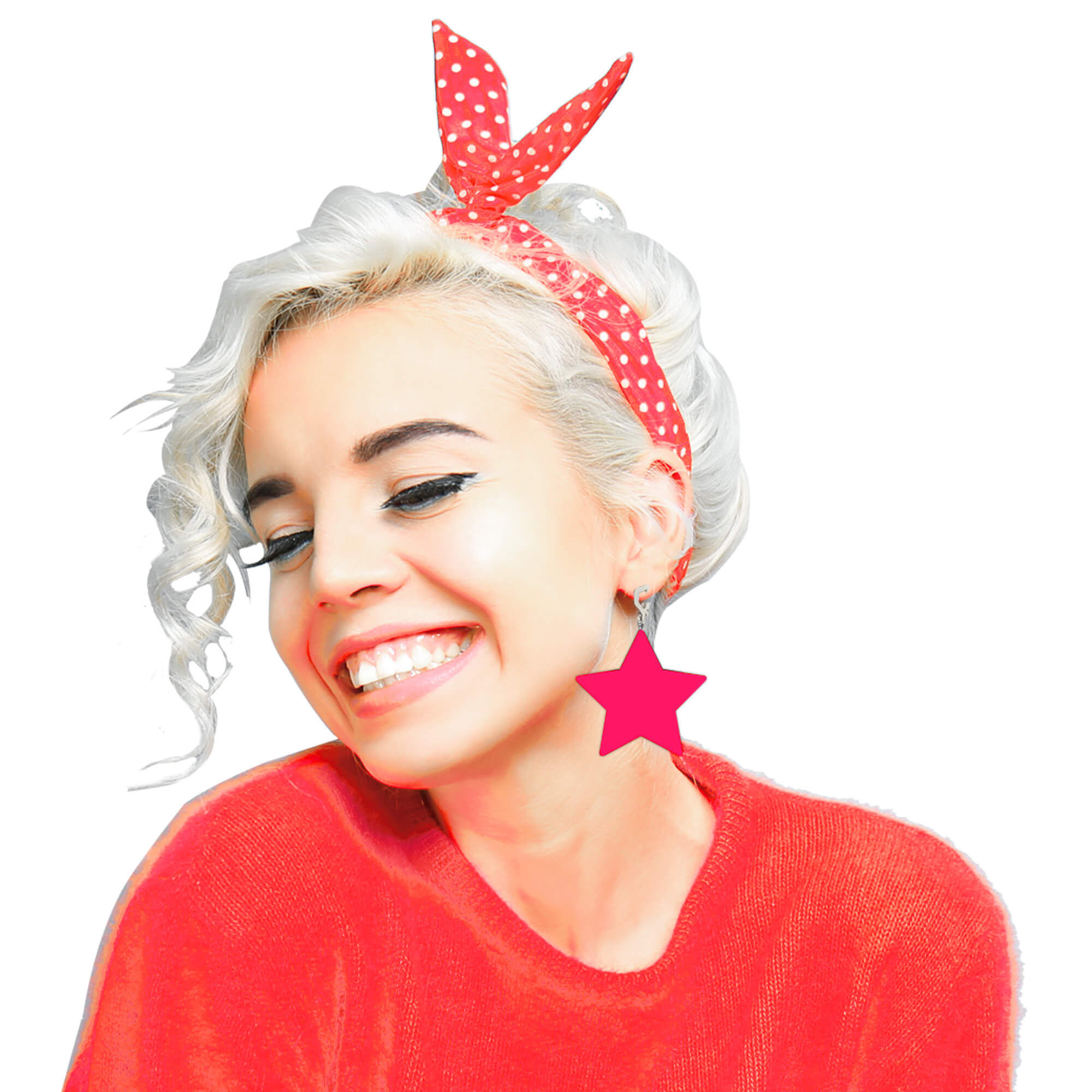 Boucles D'oreilles Colorz Rouge