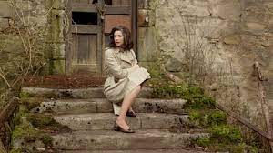 Claire on the stairs