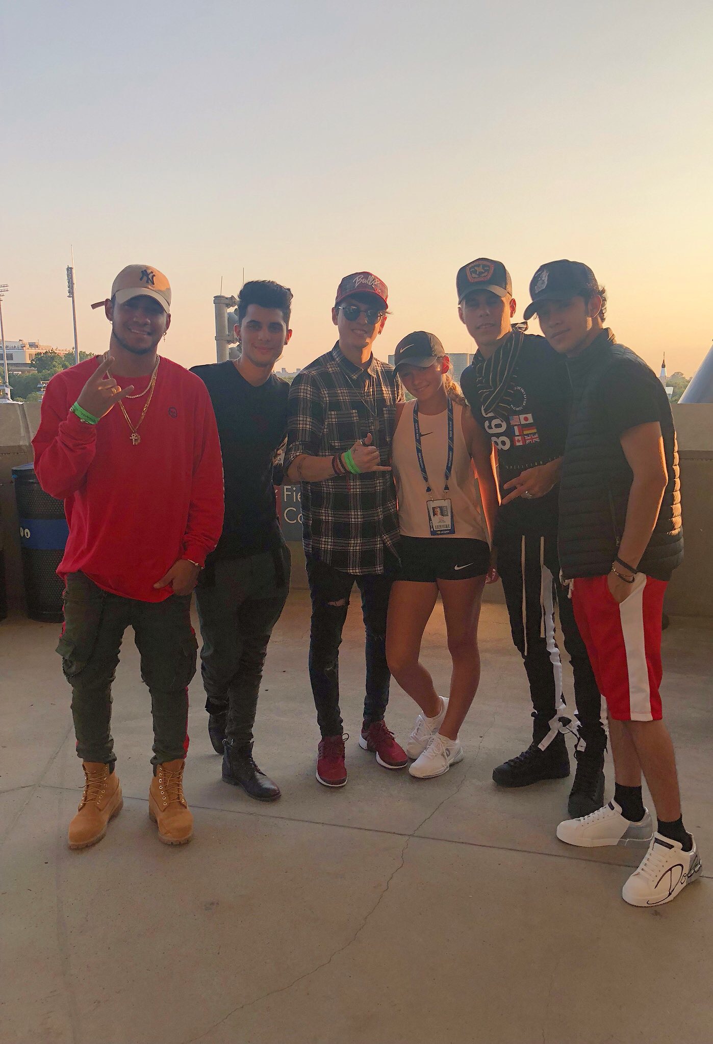 CNCO and Jessica Popiol