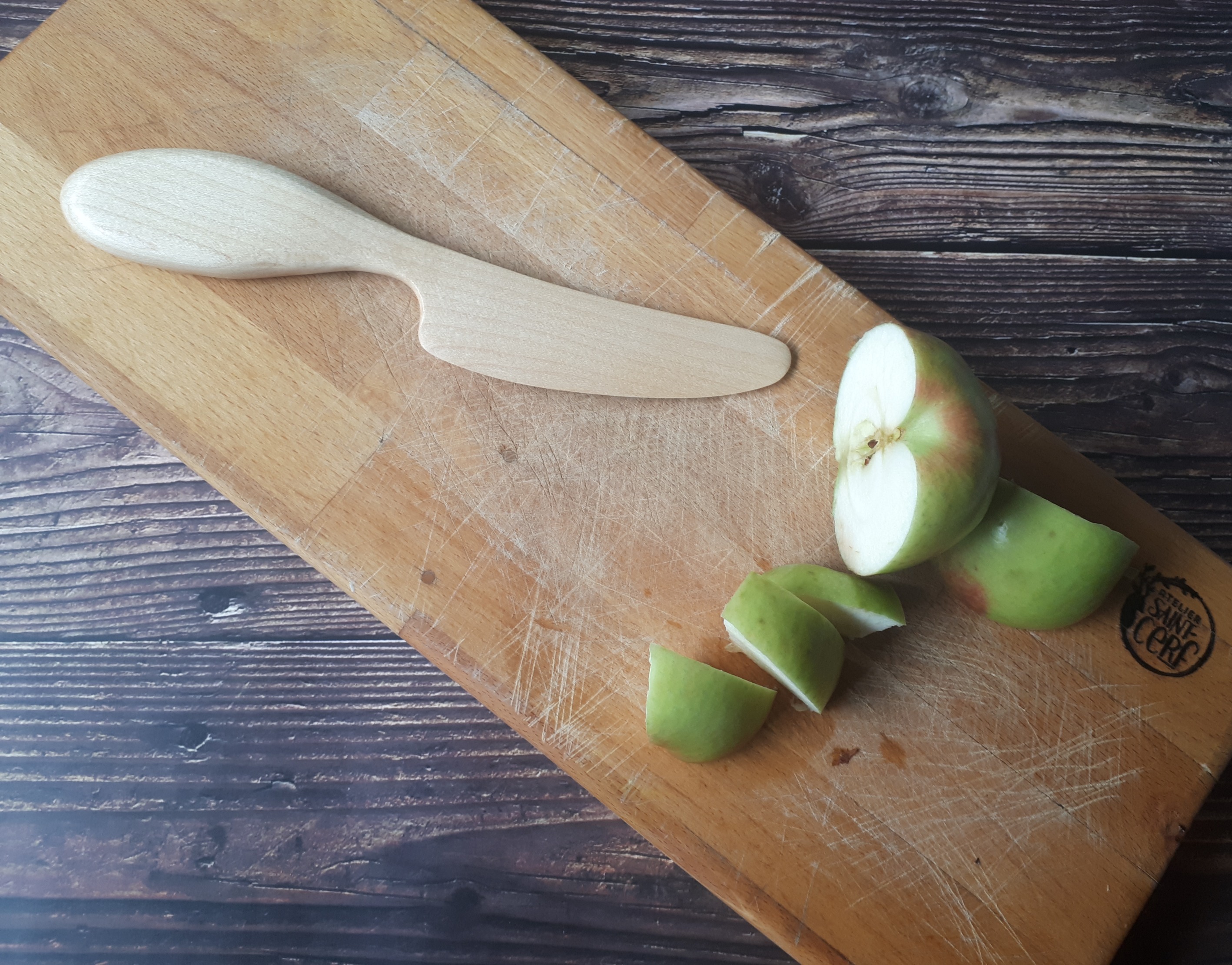 Grand couteau en bois sécuritaire pour enfants et les adultes , jouet en bois re