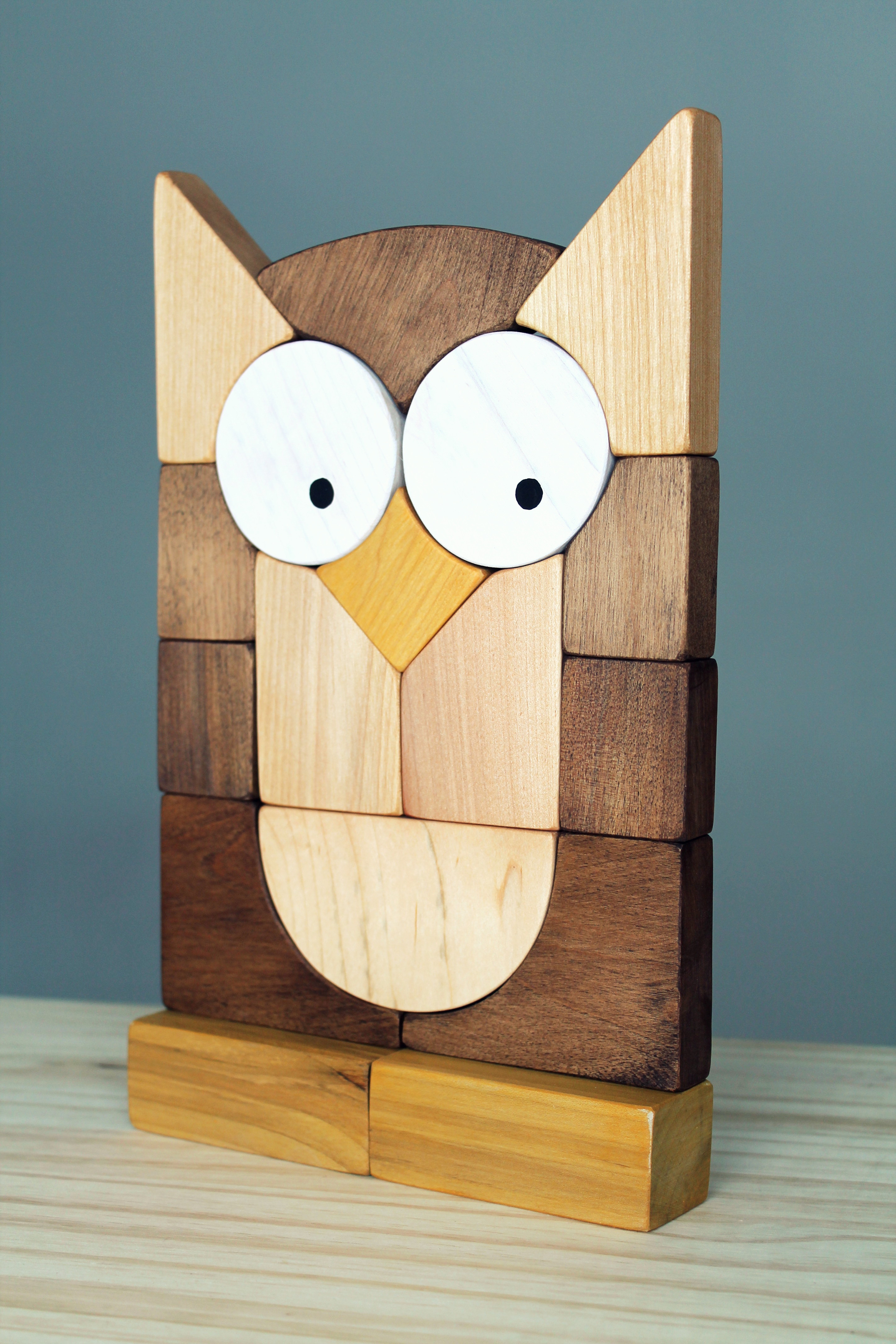Casse-tête de blocs HIBOU, jeu d'équilibre, jouet éducatif