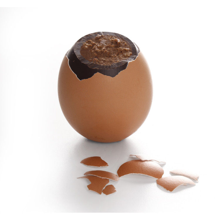 Miniature : Atelier du Chocolat : Sachet 2 Œufs Coquilles chocolat praliné