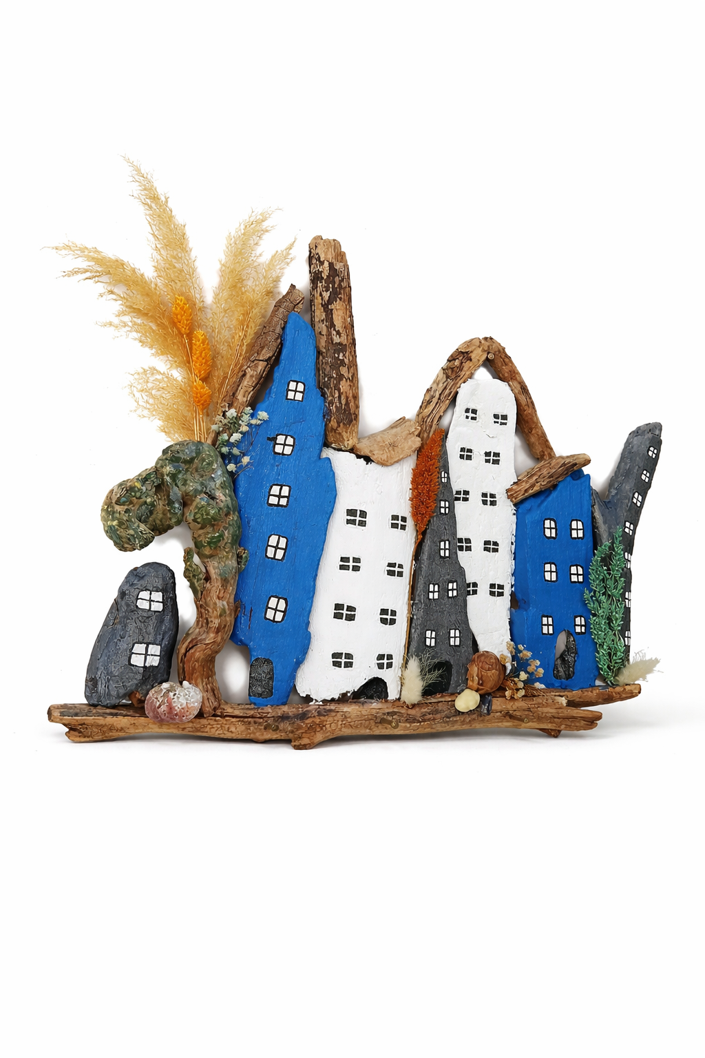 Driftwood Village Art – Handmade Wall Decor