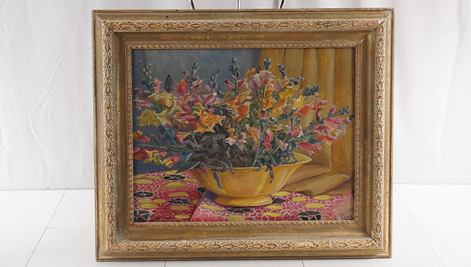 1933 Floral Oil Painting