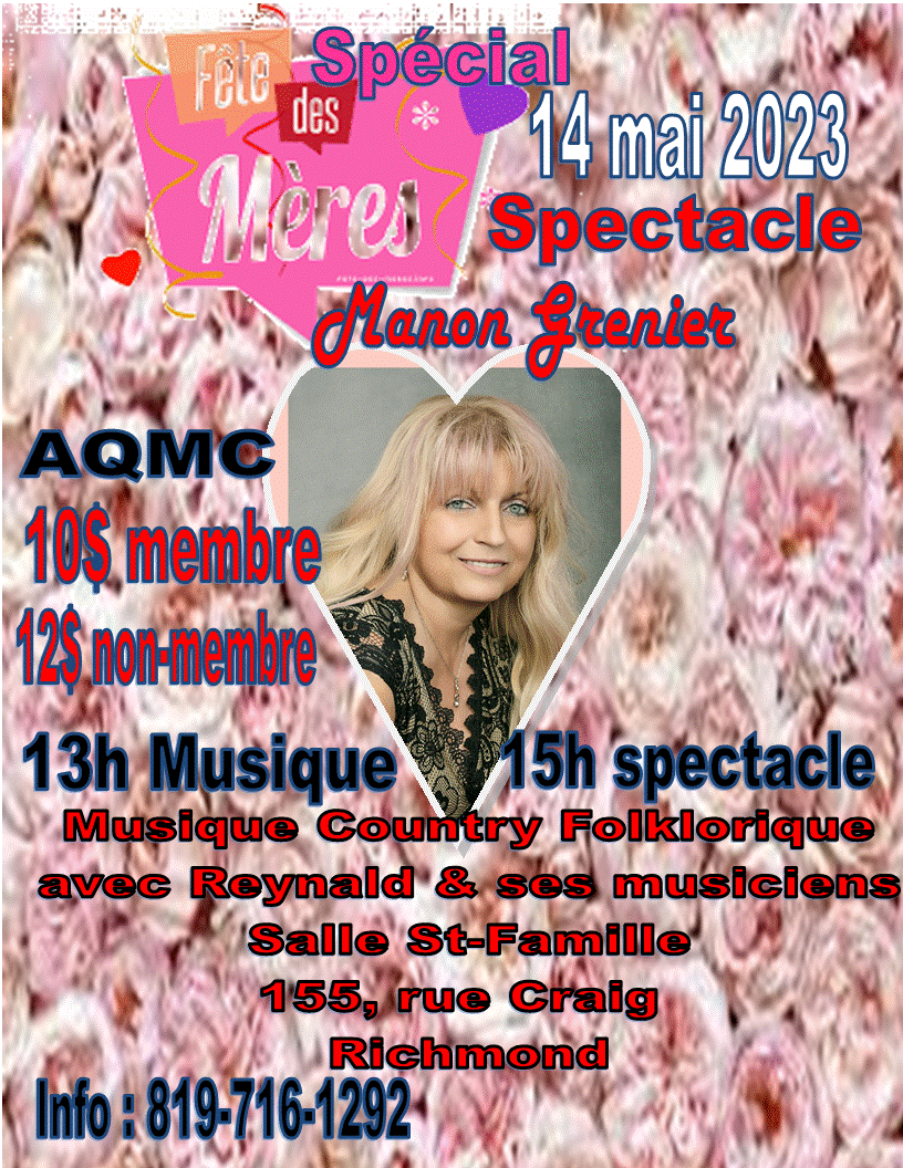 Spectacle Spécial Fête des mères avec Manon Grenier