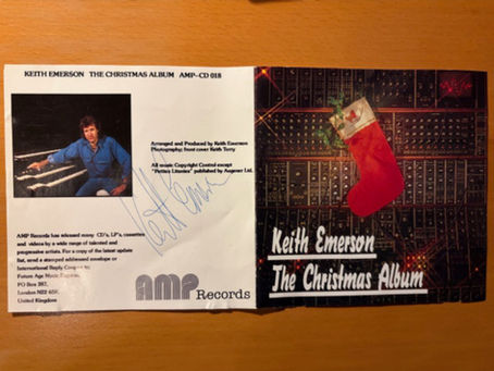Signed CD Cover of a rare Recording of Keith Emerson 