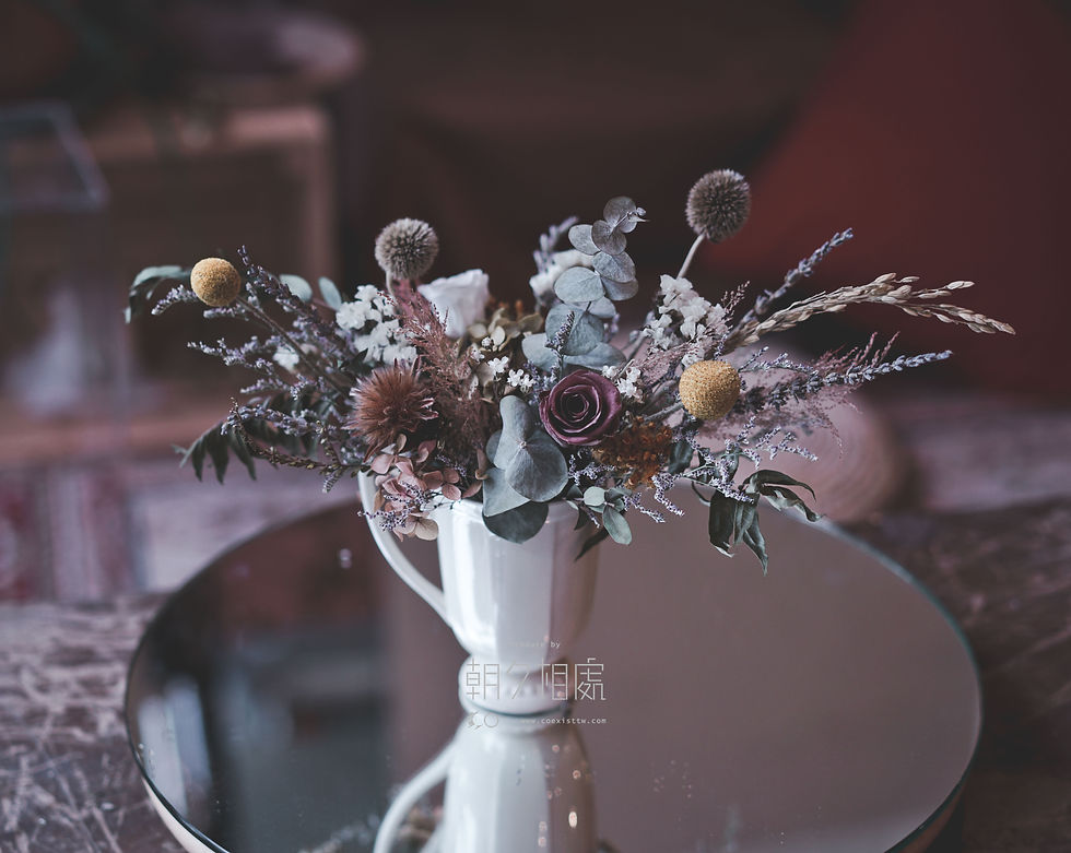 縮圖：古典瓷器小盆花 | 線上手把手花藝教程第一期
