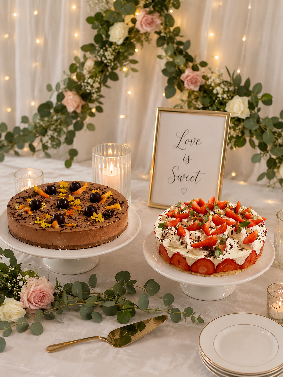 Buffet dessert mariage fraisier royal chocolat