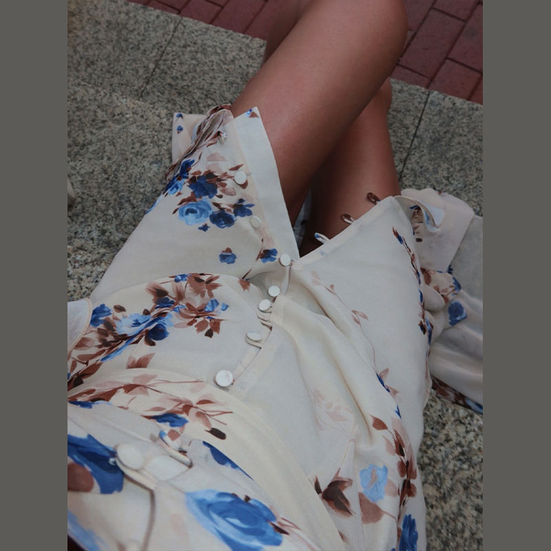 Thumbnail: Golden Blossom Midi Dress