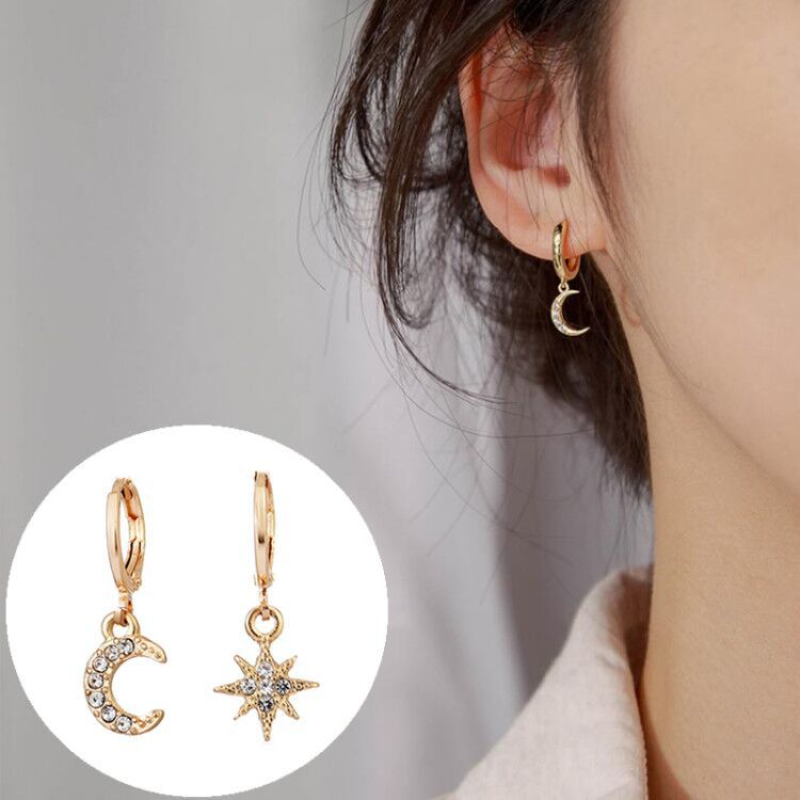 Thumbnail: Golden Blossom Huggie Earrings