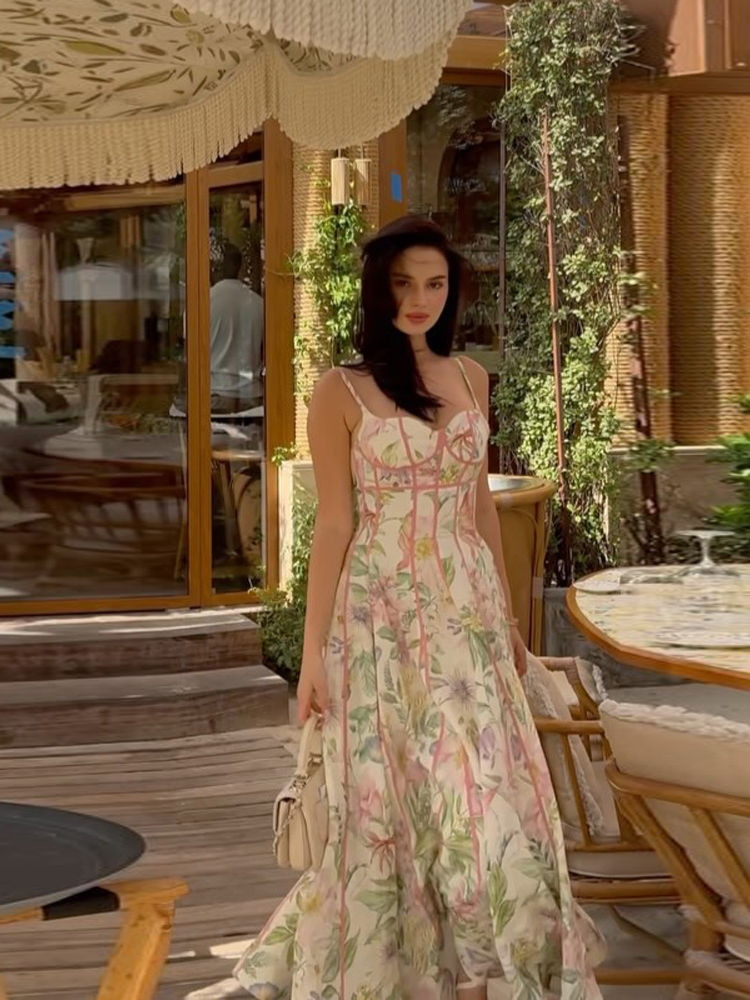 Thumbnail: English Garden Corset Maxi Dress