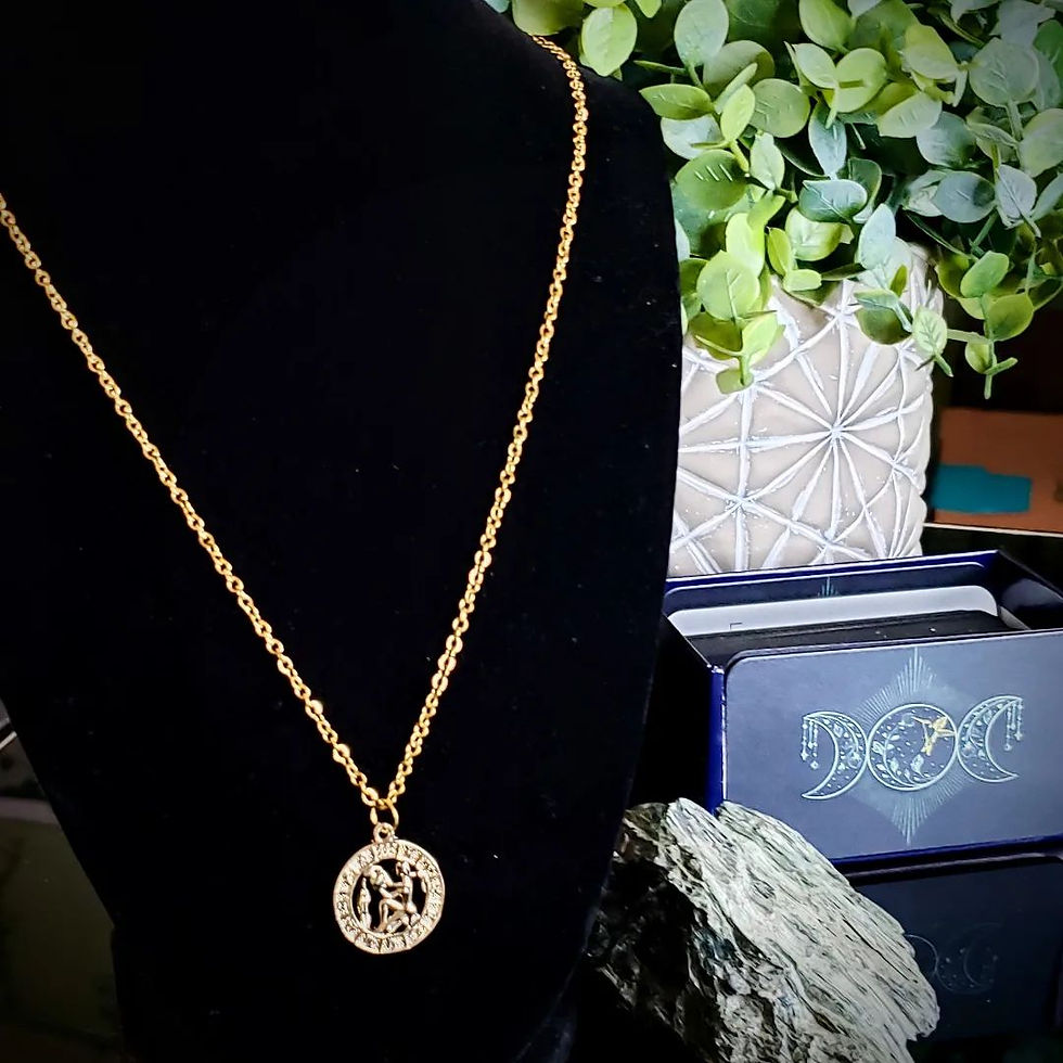 Thumbnail: Gold Plated Zodiac Necklace