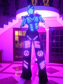 Robot Led en Zancos