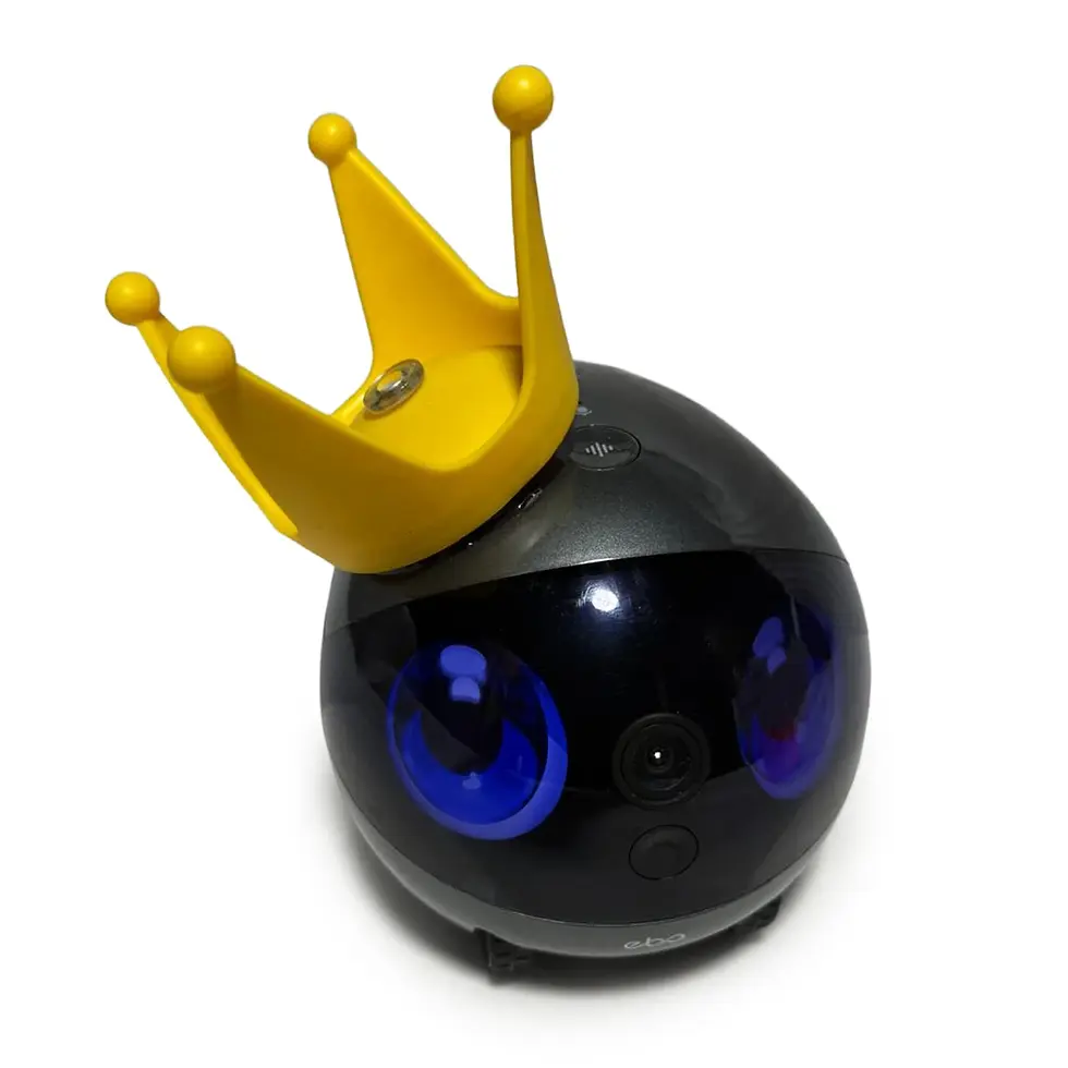 Thumbnail: Plastic yellow crown for ebo accessories