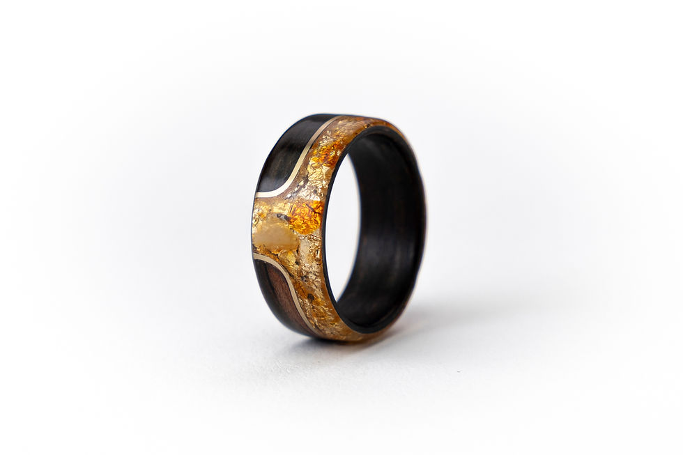 Miniaturbild: CROWN | Ebony - Brass -Amber - Gold Leaf