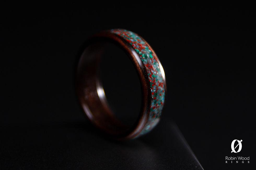 Thumbnail: GALAXY | Macassar Ebony - Turquoise - Red Jasper - Malachite - Lapis Lazuli