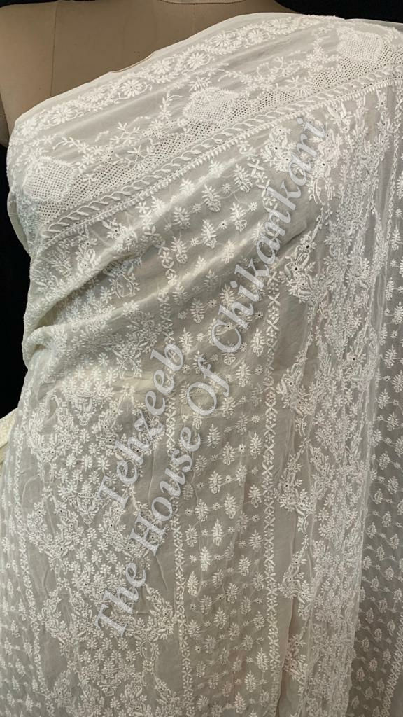 Thumbnail: Masterpiece - The Madkal - Unique Ek Taar Chikankari Saree